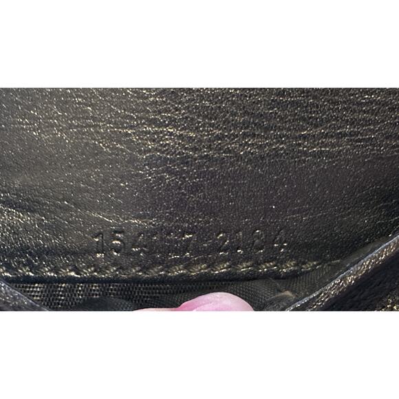 Gucci Vintage GG Double Metal Nut Studs Logo Leather Compact Bi-Fold Wallet - Picture 9 of 10